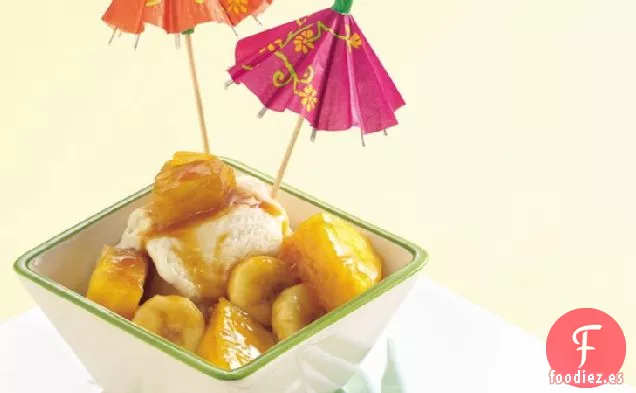 Helados Tropicales de Caramelo de Ron
