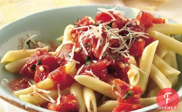 Penne Fresco de Tomate y Ajo para Dos