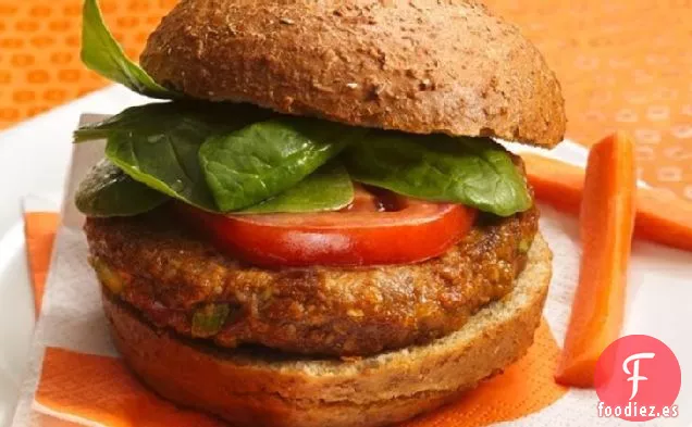 Hamburguesas de Frijoles Picantes con Chile