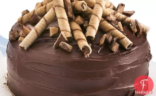 Tarta de Mantequilla de Caramelo con Glaseado de Ganache de Chocolate
