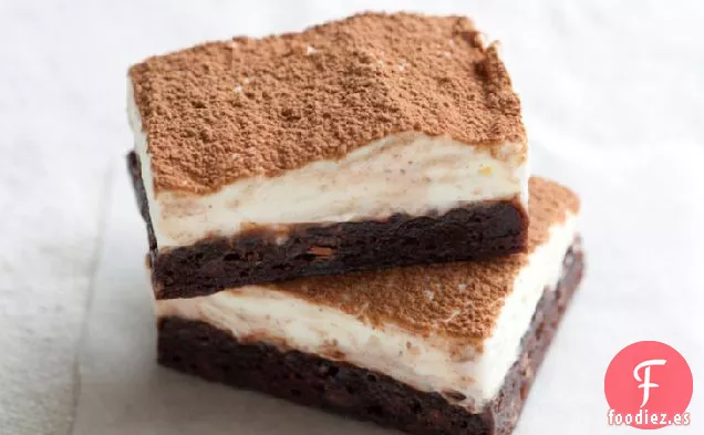 Barras de Brownie de Tiramisú Fáciles