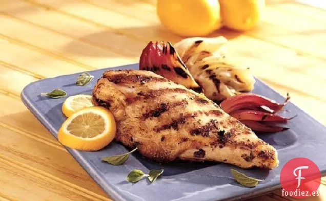 Pollo al Limón a la Parrilla con Hinojo y Cebolla