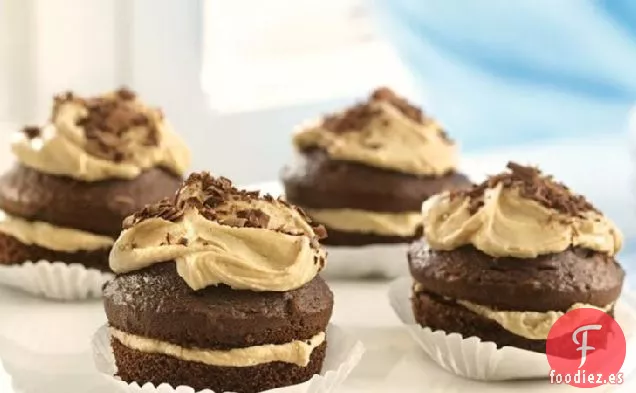 Cupcakes de Chocolate con Relleno de Penuche