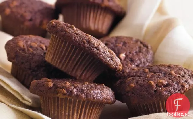 Mini Muffins de Chocolate Doble