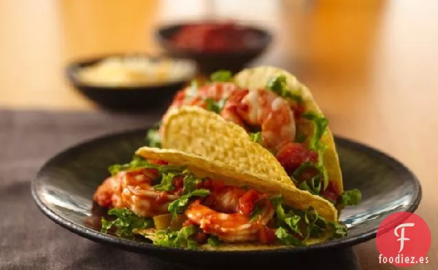 Tacos de Salsa y Camarones