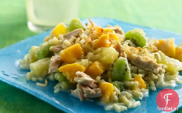 Ensalada de Frutas Tropicales, Arroz y Atún