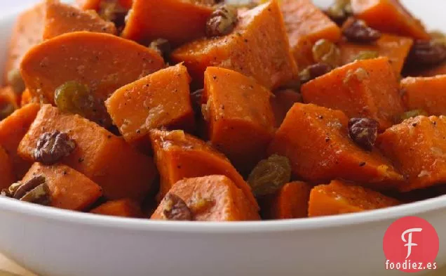 Ensalada de Batata con Aderezo de Naranja y Jengibre