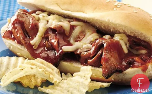 Sándwiches Picantes de Carne Asada a la Parrilla