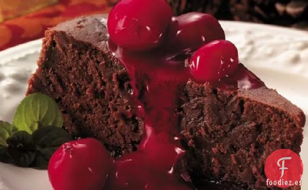 Postre de Tarta de Queso con Caramelo de Cereza