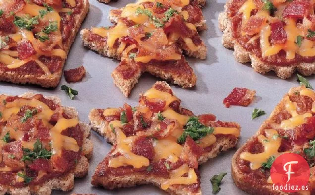 Canapés de Queso y Tomate Secado al Sol