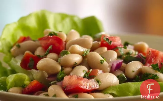 Ensalada de Frijoles Blancos del Norte de Italia Sin Gluten