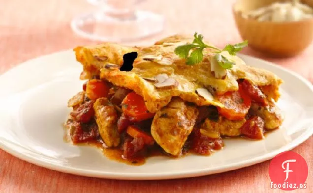 Cazuela de Pollo y Media Luna al Estilo Marroquí