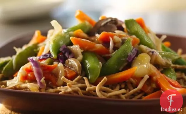Chow Mein de Verduras Fácil