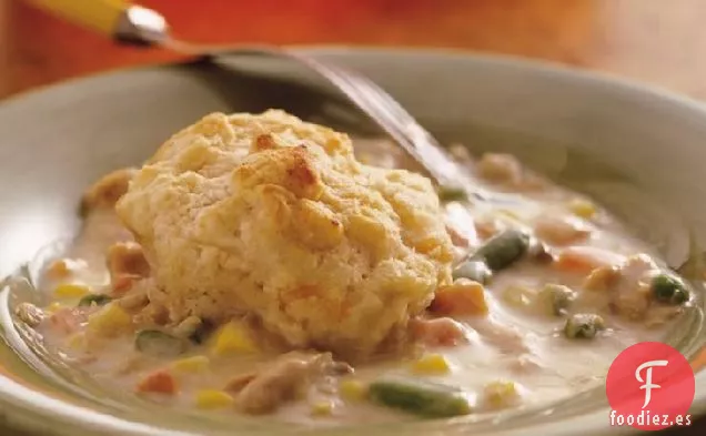 Atún con Galletas de Queso y Ajo