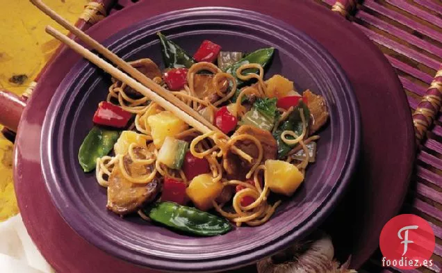 Cerdo Chino y Pasta