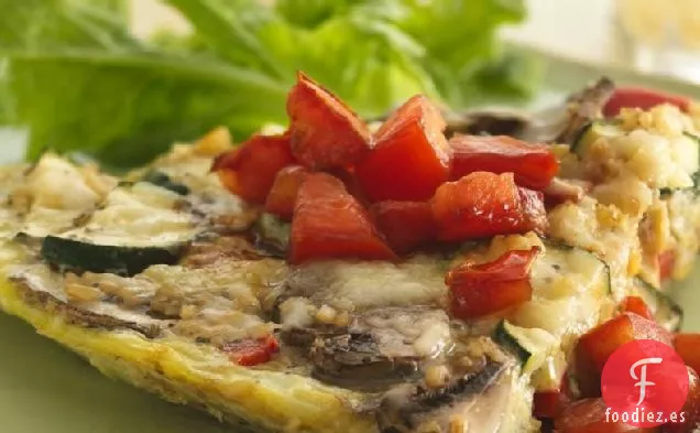 Frittata Italiana con Tomates en Vinagreta