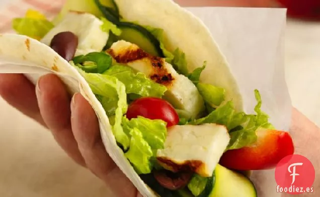Tacos de Queso Griego a La Parrilla