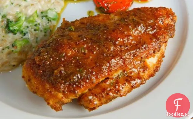 Pollo Glaseado Con Arce Y Mostaza