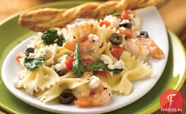 Pasta Mediterránea con Camarones