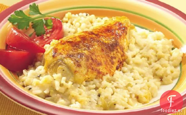 Pollo Fácil con Cazuela de Arroz