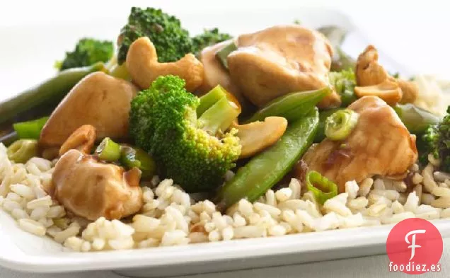 Pollo de Anacardo Flaco y Brócoli