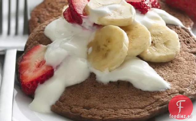 Tortitas de Chocolate con Fresas