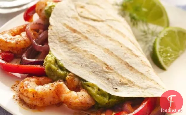Fajitas de Camarones a La Parrilla