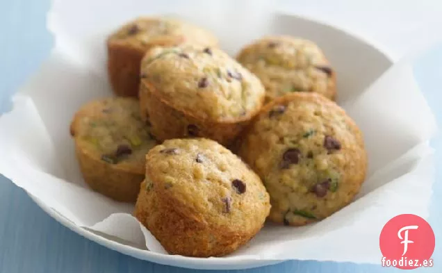 Mini Muffins con Chispas de Chocolate y Calabacín