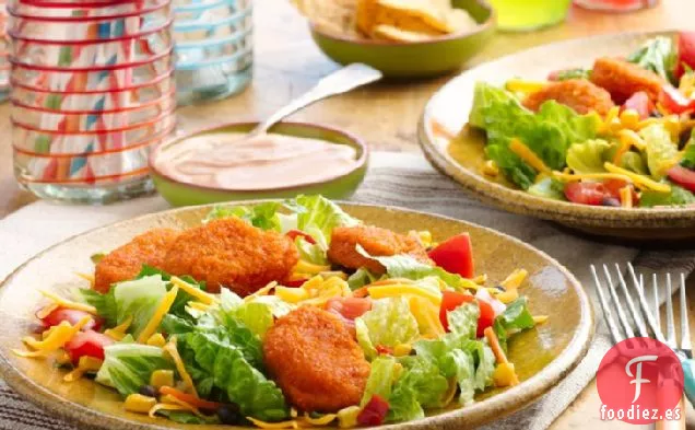 Ensaladas de Tacos de Nuggets de Pollo