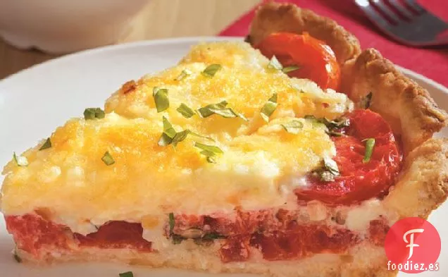Pastel de Tomate y Albahaca