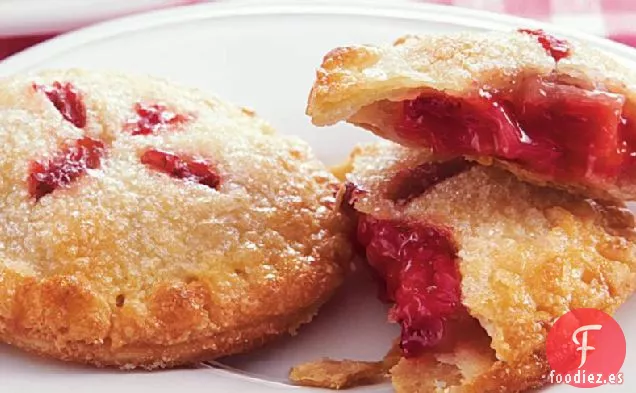 Mini Tartas de Ruibarbo de Fresa