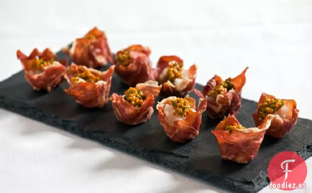 Receta de Tazas de Jamón