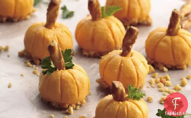 Aperitivos de Calabaza con Queso Cheddar