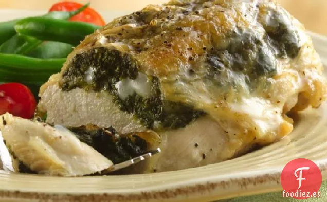 Pechugas de Pollo Rellenas con Gouda y Espinacas