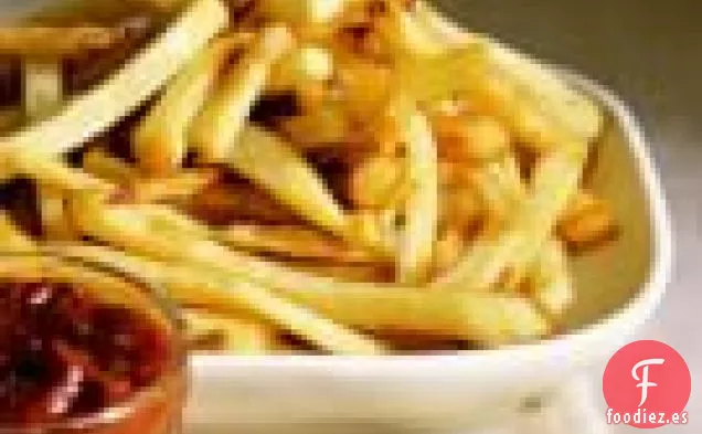 Patatas Fritas Con Salsa De Tomate Casera