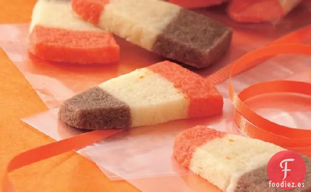 Galletas de Otoño A Rayas para el Refrigerador