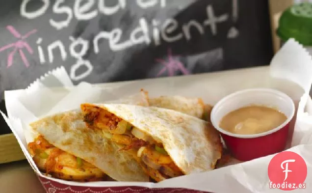 Quesadillas Coreanas de Kimchi a la Barbacoa