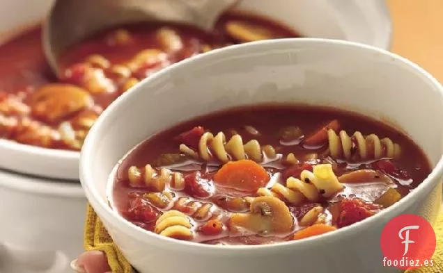 Sopa de Rotini de Tomate de Cocción Lenta