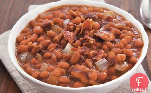 Frijoles Horneados con Azúcar Morena y Tocino de Cocción Lenta