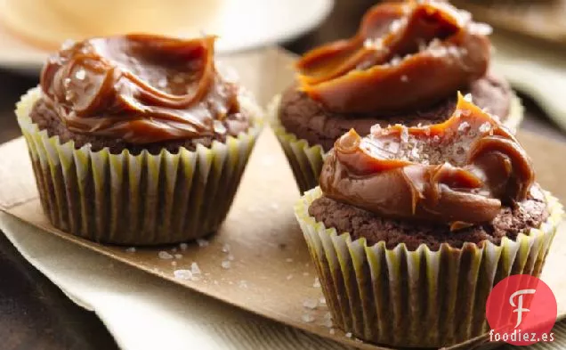 Bocados de Brownie de Bourbon con Dulce de Leche