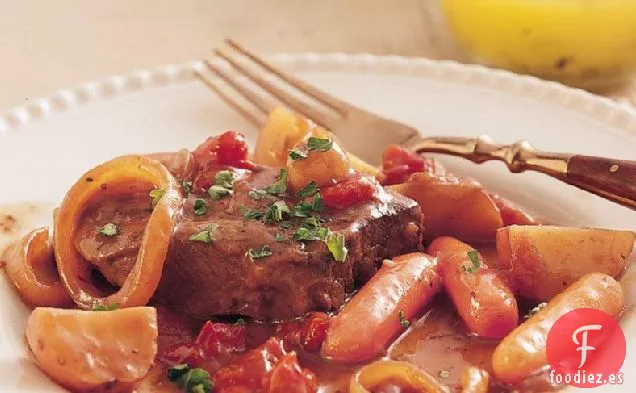 Carne Suiza de Cocción Lenta y Verduras