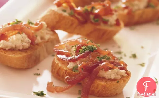 Bruschetta de Cebolla Caramelizada