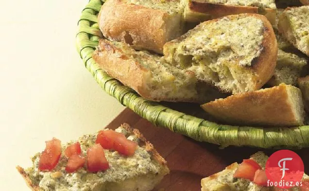 Pan Francés Pesto a La Parrilla