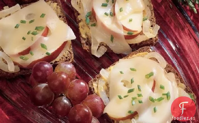 Jarlsberg, Canapés de Cebolla y Manzana