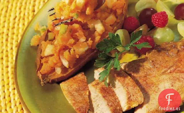 Cerdo con Batatas Rellenas