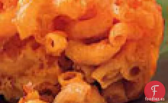 Macarrones con queso con Mostaza y Worcestershire
