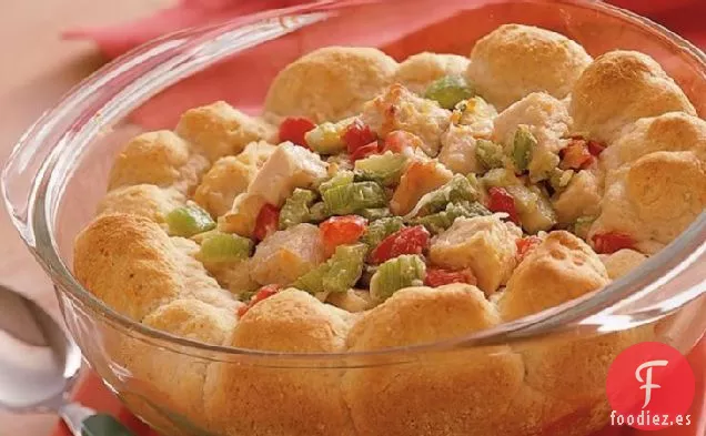 Ensalada de Pavo Caliente con Galletas de Romero