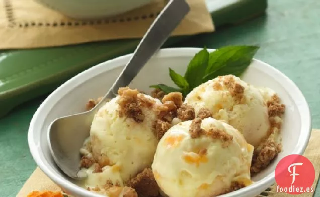 Helado de Pastel de Melocotón