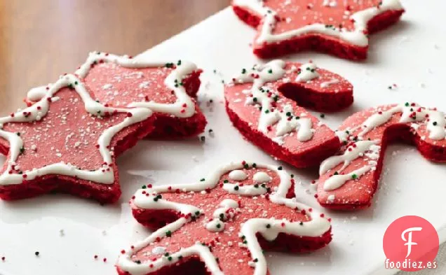 Tortitas de Navidad de Terciopelo Rojo