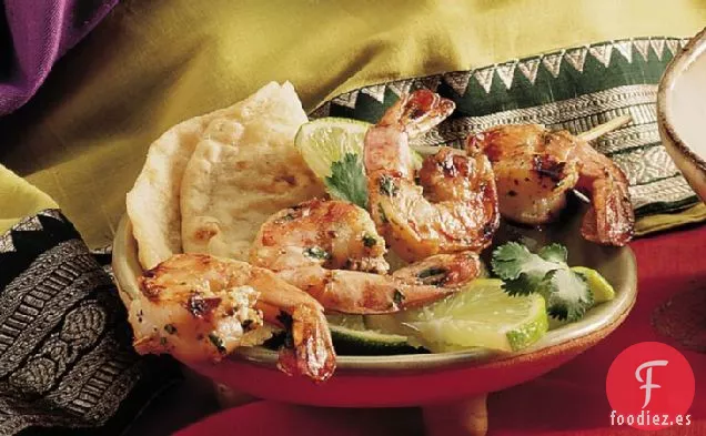 Camarones a la Parrilla Marinados (Tandoori Jhinga)